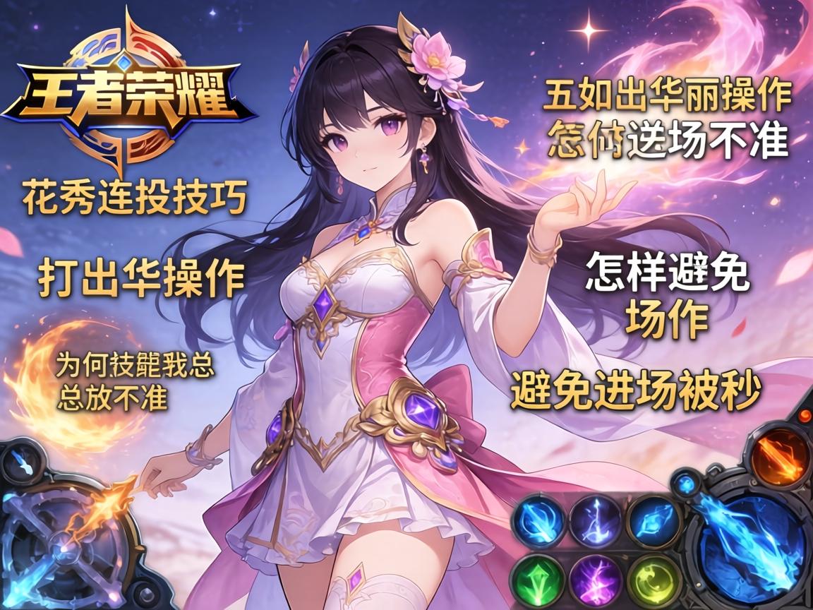王者荣耀花秀连招技巧,如何打出华丽操作,怎样避免进场被秒,为何技能总放不准? 王者荣耀花秀连招技巧,如何打出华丽操作,怎样避免进场被秒,为何技能总放不准?