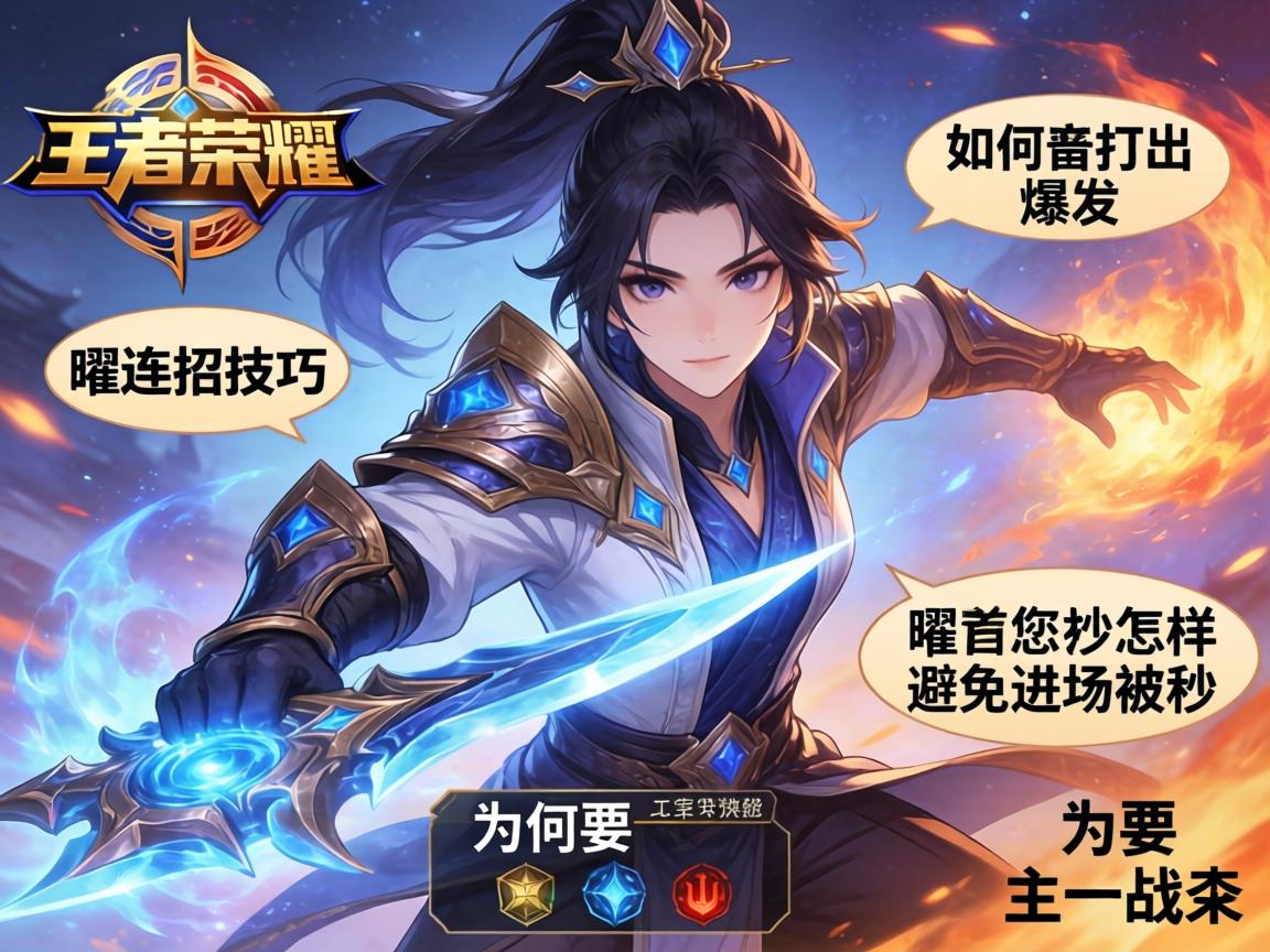 王者荣耀曜连招技巧,如何打出爆发,怎样避免进场被秒,为何要主一技能? 王者荣耀曜连招技巧,如何打出爆发,怎样避免进场被秒,为何要主一技能?