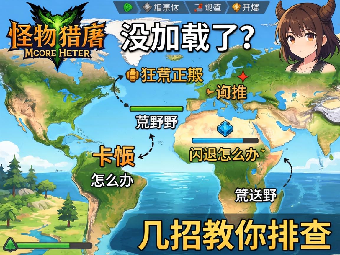 怪物猎人荒野地图没加载好?卡顿、闪退怎么办,几招教你排查 怪物猎人荒野地图没加载好?卡顿、闪退怎么办,几招教你排查