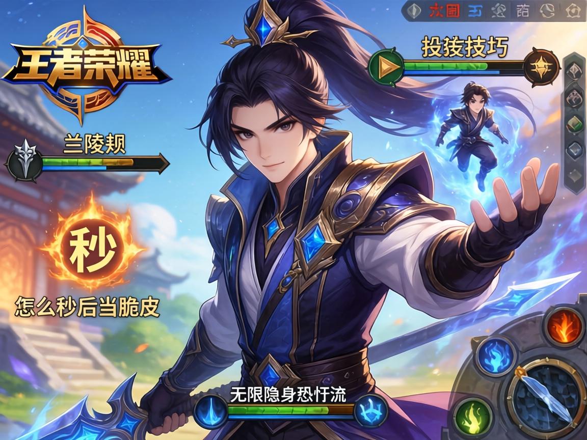 王者荣耀连招技巧兰陵王,怎么秒后排脆皮,如何无限隐身恐吓流 王者荣耀连招技巧兰陵王,怎么秒后排脆皮,如何无限隐身恐吓流