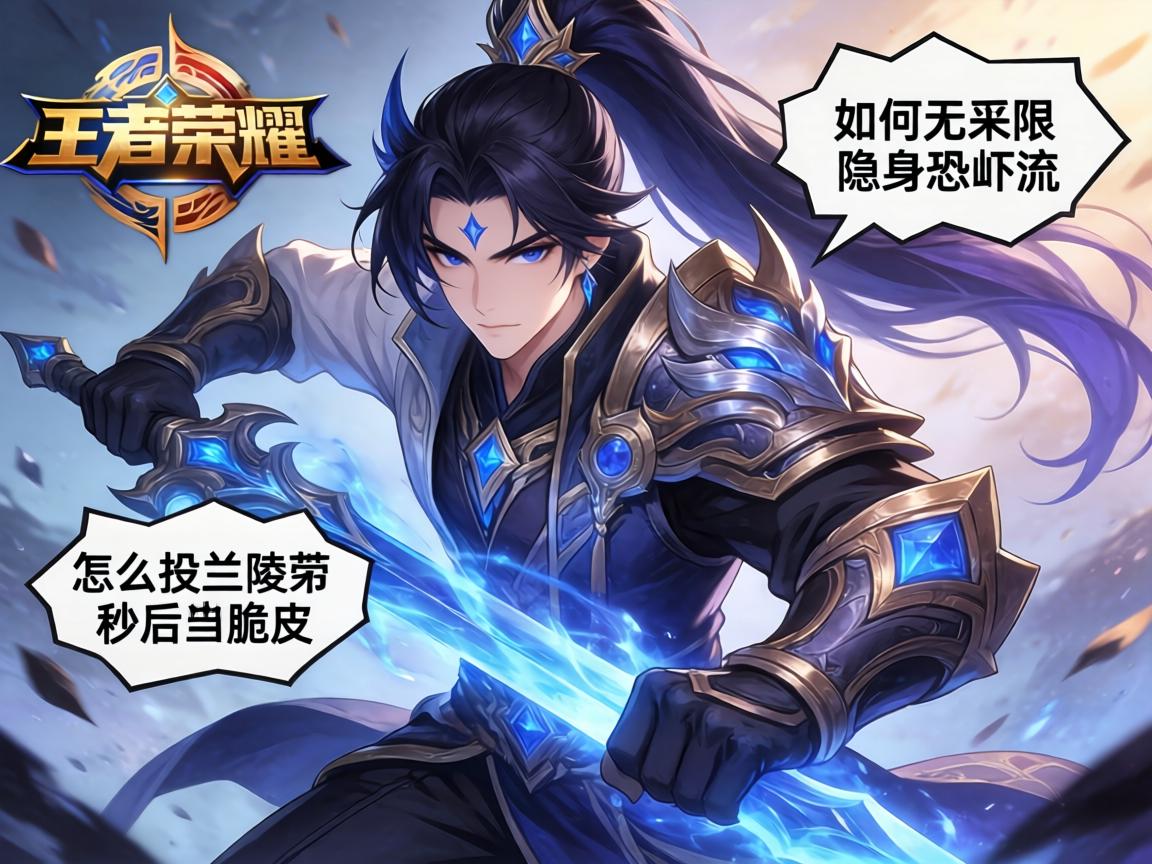 王者荣耀连招技巧兰陵王,怎么秒后排脆皮,如何无限隐身恐吓流 王者荣耀连招技巧兰陵王,怎么秒后排脆皮,如何无限隐身恐吓流