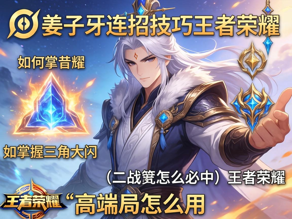 姜子牙连招技巧王者荣耀,如何掌握三角大闪,二技能怎么必中,高端局怎么用 姜子牙连招技巧王者荣耀,如何掌握三角大闪,二技能怎么必中,高端局怎么用