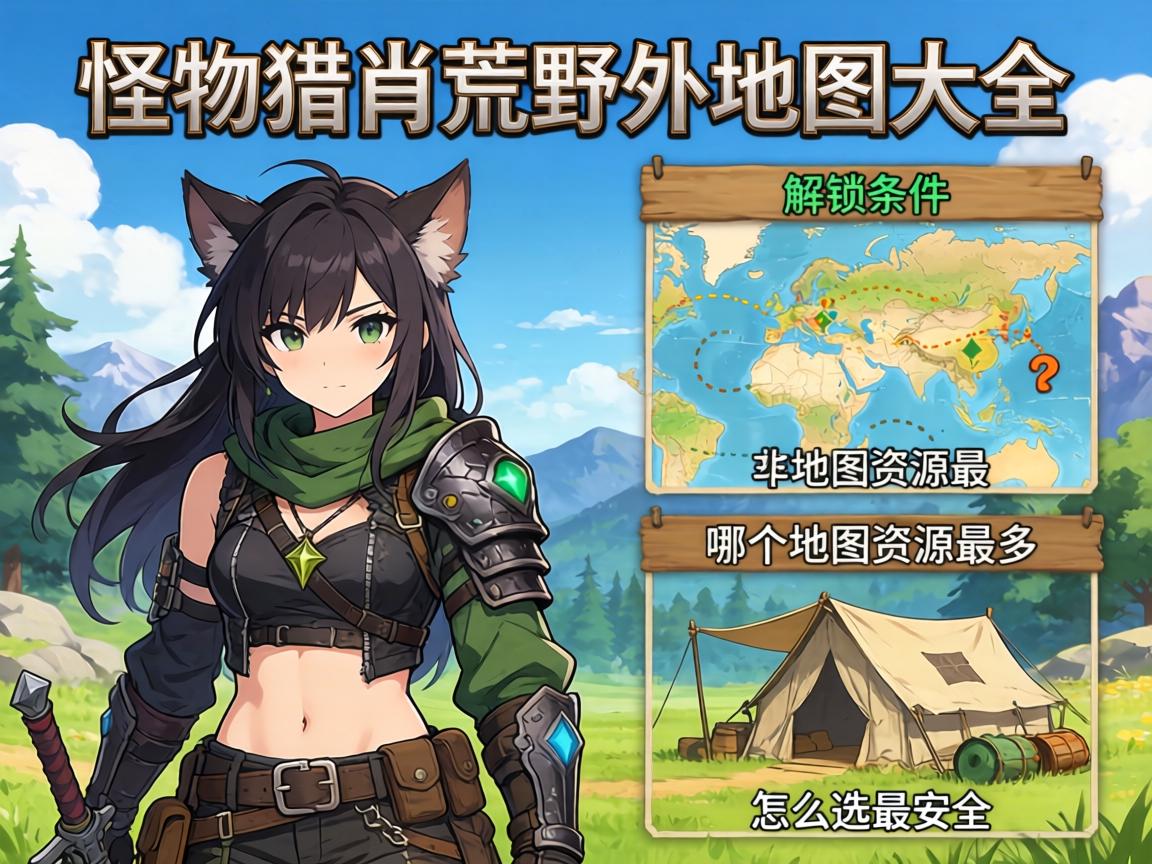 怪物猎人荒野地图大全,地图解锁条件是什么,哪个地图资源最多,营地怎么选最安全 怪物猎人荒野地图大全,地图解锁条件是什么,哪个地图资源最多,营地怎么选最安全