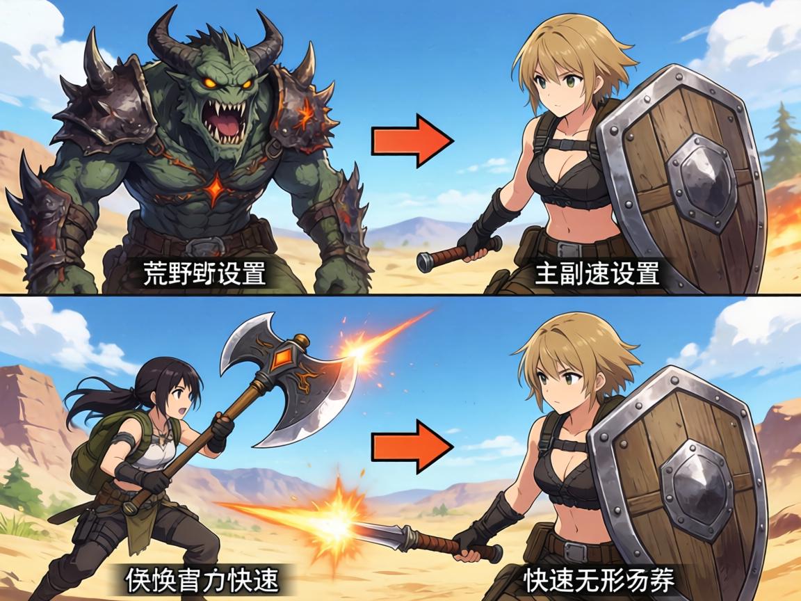怪物猎人荒野武器切换,如何设置主副武器,战斗中如何快速切换,盾斧形态切换技巧 怪物猎人荒野武器切换,如何设置主副武器,战斗中如何快速切换,盾斧形态切换技巧