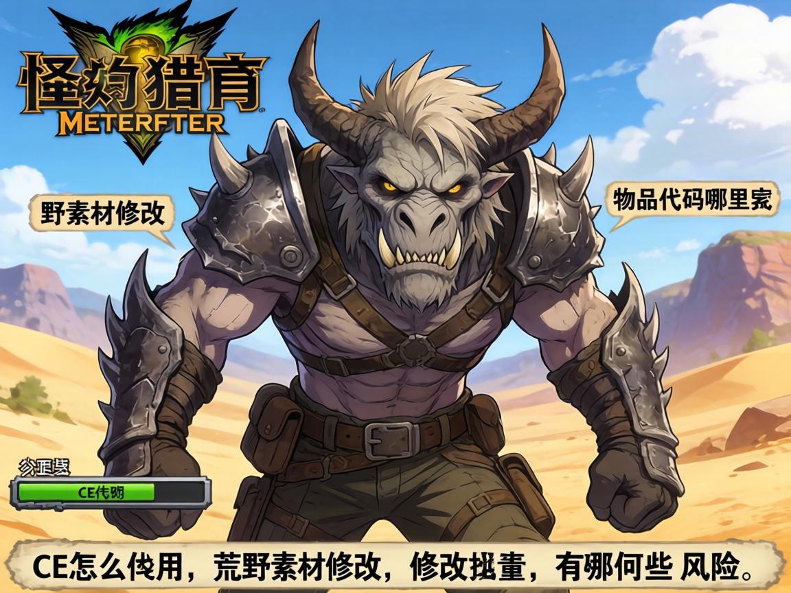 怪物猎人荒野素材修改,CE怎么用,物品代码哪里找,修改器有哪些风险 怪物猎人荒野素材修改,CE怎么用,物品代码哪里找,修改器有哪些风险