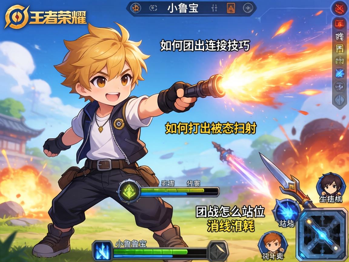 王者荣耀小鲁班连招技巧,如何打出被动扫射,团战怎么站位,对线如何消耗? 王者荣耀小鲁班连招技巧,如何打出被动扫射,团战怎么站位,对线如何消耗?