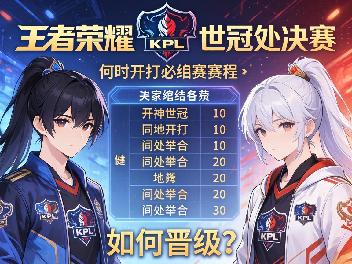 王者荣耀kpl世冠小组赛赛程,何时开打?何处举办?如何晋级? 王者荣耀kpl世冠小组赛赛程,何时开打?何处举办?如何晋级?
