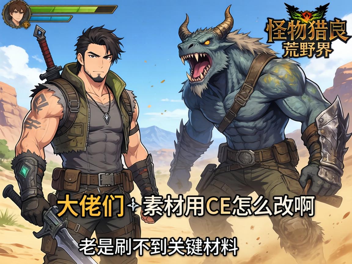 大佬们,怪物猎人荒野的素材用CE怎么改啊,老是刷不到关键材料 大佬们,怪物猎人荒野的素材用CE怎么改啊,老是刷不到关键材料