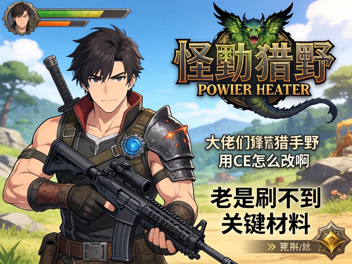 大佬们,怪物猎人荒野的素材用CE怎么改啊,老是刷不到关键材料 大佬们,怪物猎人荒野的素材用CE怎么改啊,老是刷不到关键材料