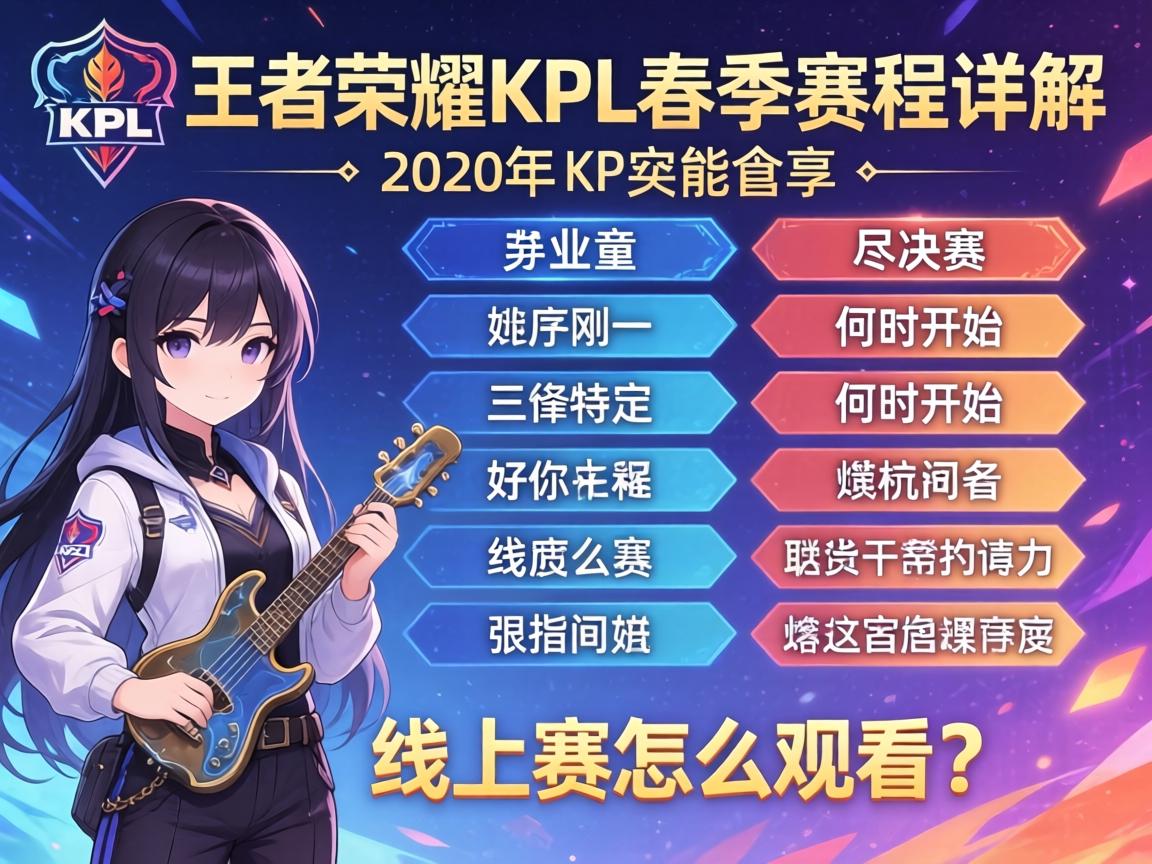 王者荣耀2020年KPL春季赛程详解,季后赛何时开始,线上赛怎么观看? 王者荣耀2020年KPL春季赛程详解,季后赛何时开始,线上赛怎么观看?