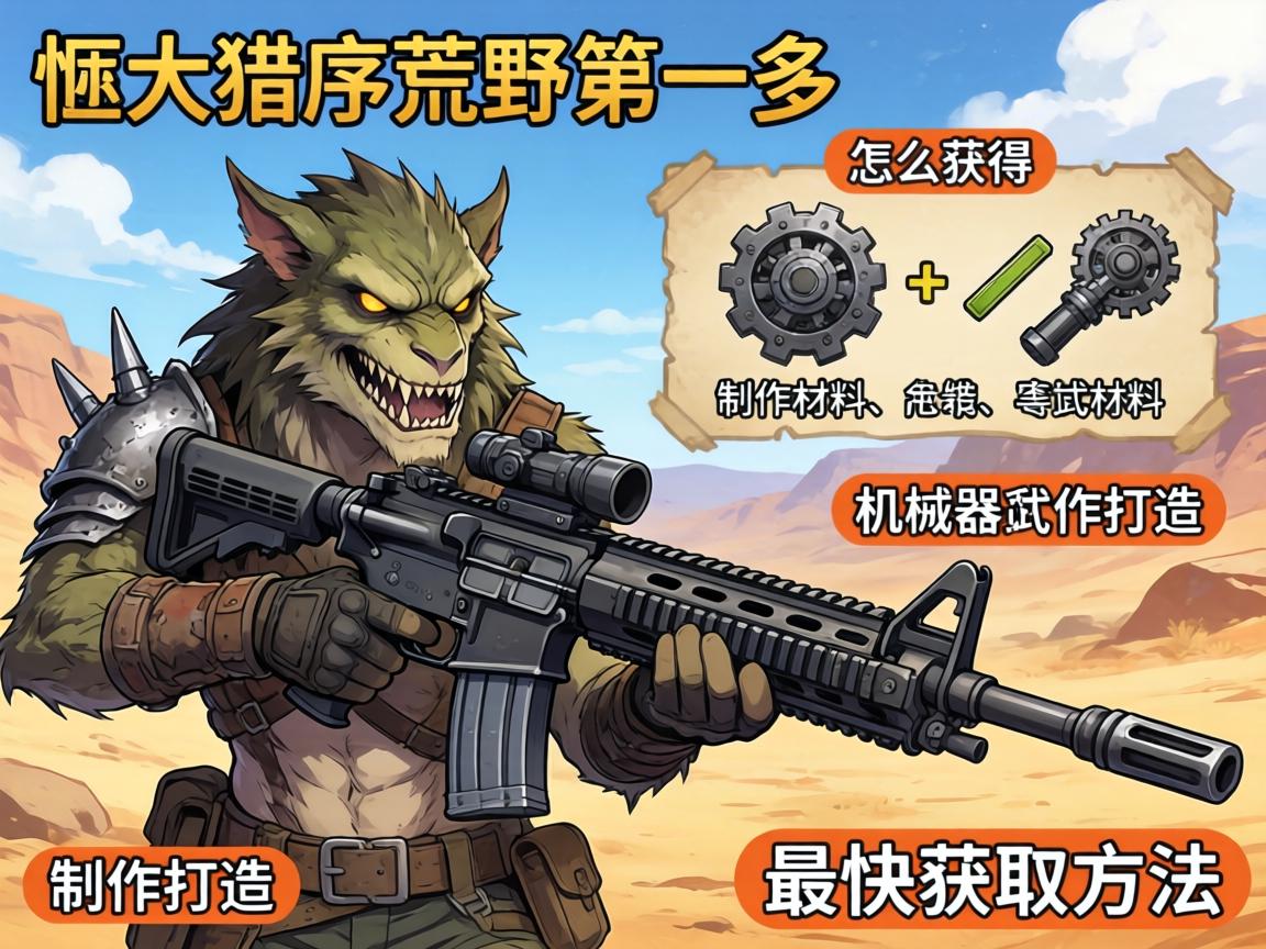 怪物猎人荒野武器怎么获得,制作材料有哪些,机械武器怎么打造,最快获取方法 怪物猎人荒野武器怎么获得,制作材料有哪些,机械武器怎么打造,最快获取方法