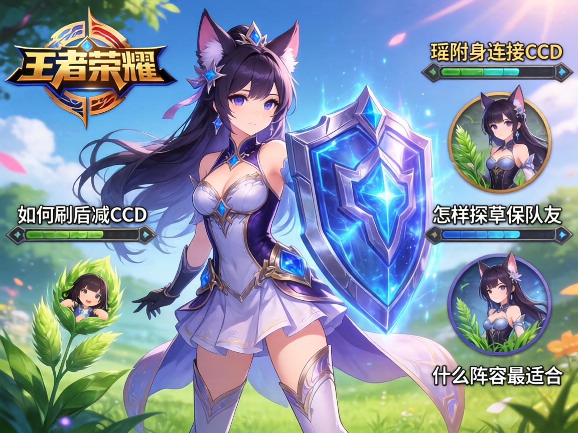 王者荣耀瑶附身连招技巧,如何刷盾减CD,怎样探草保队友,什么阵容最适合? 王者荣耀瑶附身连招技巧,如何刷盾减CD,怎样探草保队友,什么阵容最适合?
