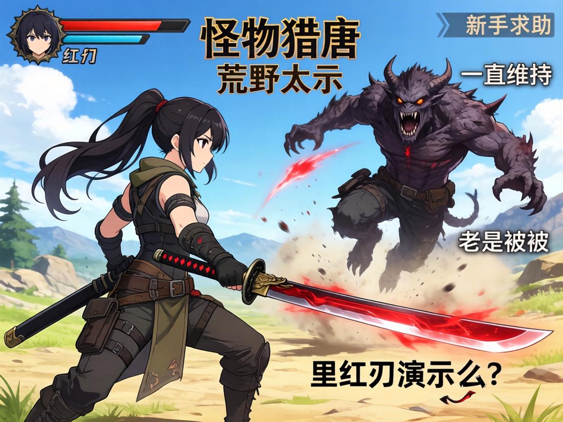 新手求助!怪物猎人荒野太刀演示里红刃怎么一直维持?老是被怪拍飞 新手求助!怪物猎人荒野太刀演示里红刃怎么一直维持?老是被怪拍飞