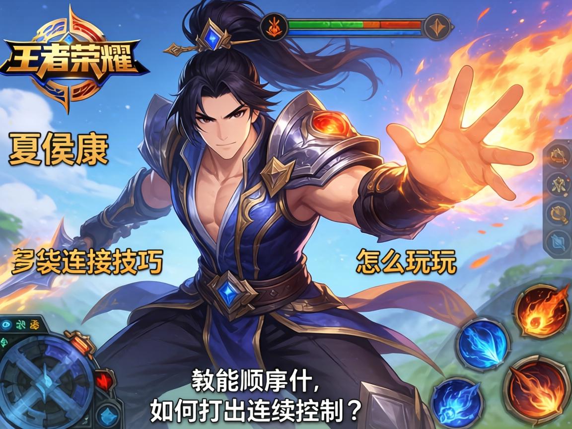王者荣耀夏侯惇连招技巧,怎么玩,如何打出连续控制,技能顺序是什么 王者荣耀夏侯惇连招技巧,怎么玩,如何打出连续控制,技能顺序是什么