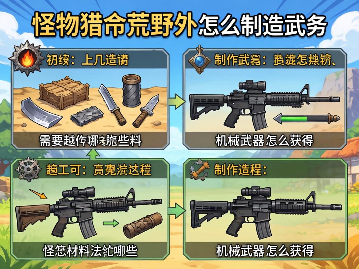怪物猎人荒野怎么制造武器,需要哪些材料,制作流程是什么,机械武器怎么获得 怪物猎人荒野怎么制造武器,需要哪些材料,制作流程是什么,机械武器怎么获得