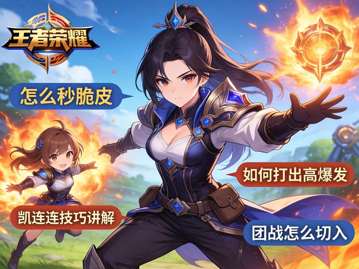 王者荣耀凯连招技巧讲解丨怎么秒脆皮,如何打出高爆发,团战怎么切入 王者荣耀凯连招技巧讲解丨怎么秒脆皮,如何打出高爆发,团战怎么切入