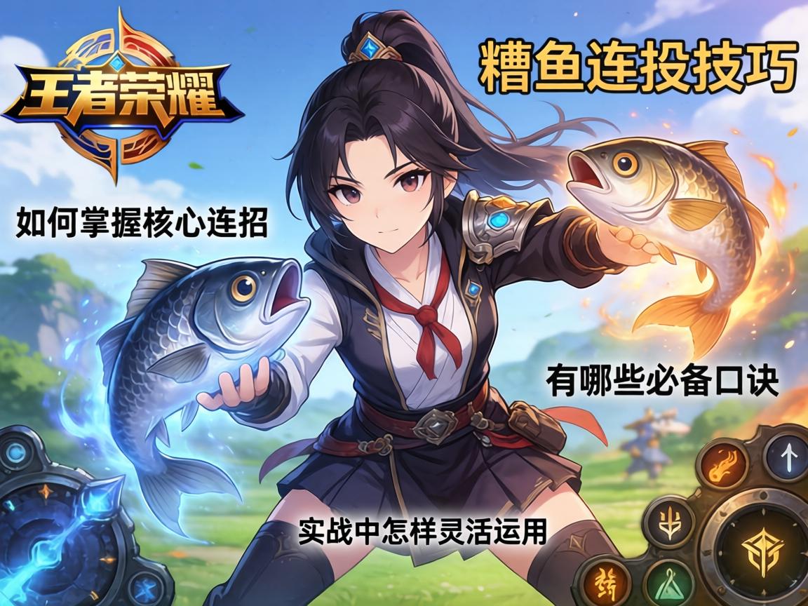 王者荣耀糟鱼连招技巧,如何掌握核心连招,实战中怎样灵活运用,有哪些必备口诀 王者荣耀糟鱼连招技巧,如何掌握核心连招,实战中怎样灵活运用,有哪些必备口诀