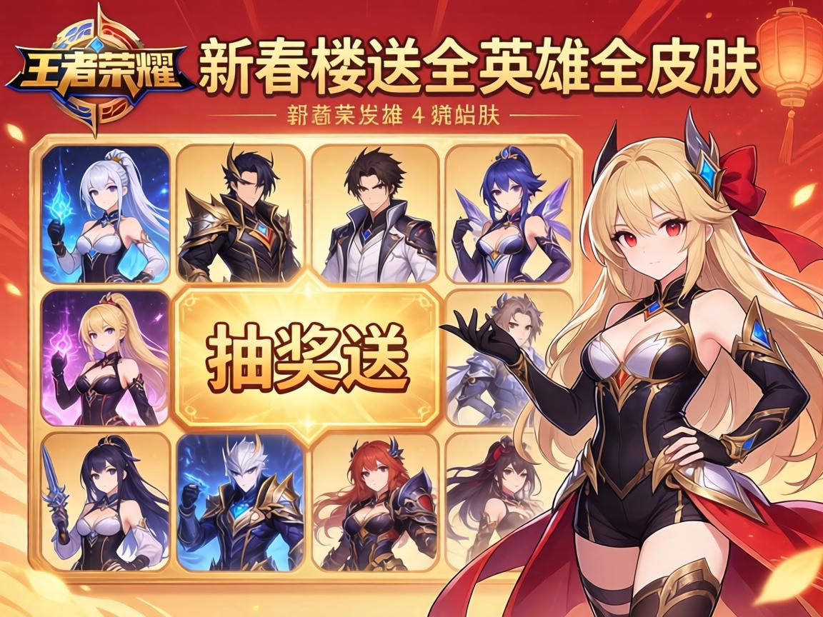 王者荣耀新春抽奖送全英雄全皮肤 王者荣耀新春抽奖送全英雄全皮肤