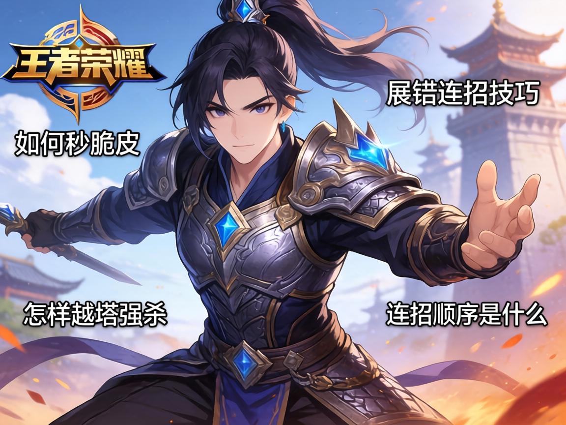 王者荣耀展铠连招技巧,如何秒脆皮,怎样越塔强杀,连招顺序是什么 王者荣耀展铠连招技巧,如何秒脆皮,怎样越塔强杀,连招顺序是什么