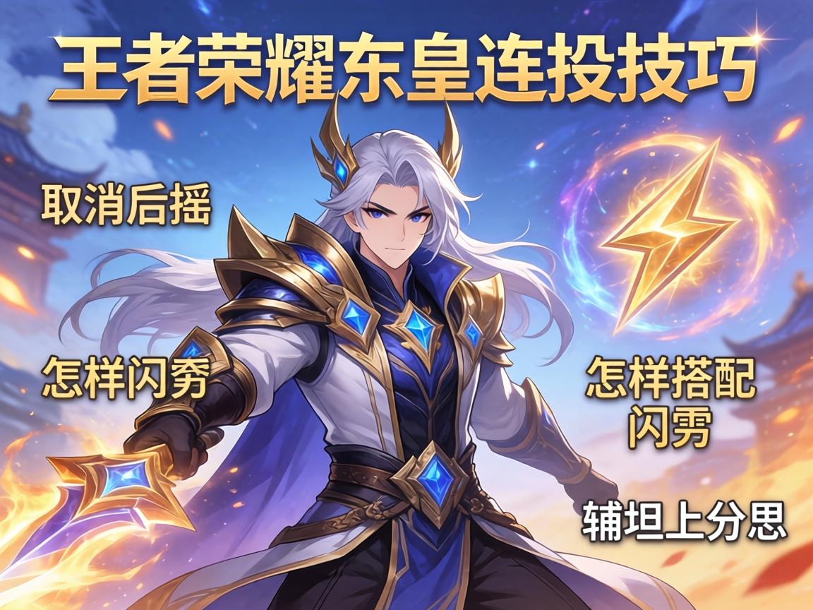 王者荣耀东皇连招技巧,如何取消后摇,怎样搭配闪现,辅坦上分思路 王者荣耀东皇连招技巧,如何取消后摇,怎样搭配闪现,辅坦上分思路