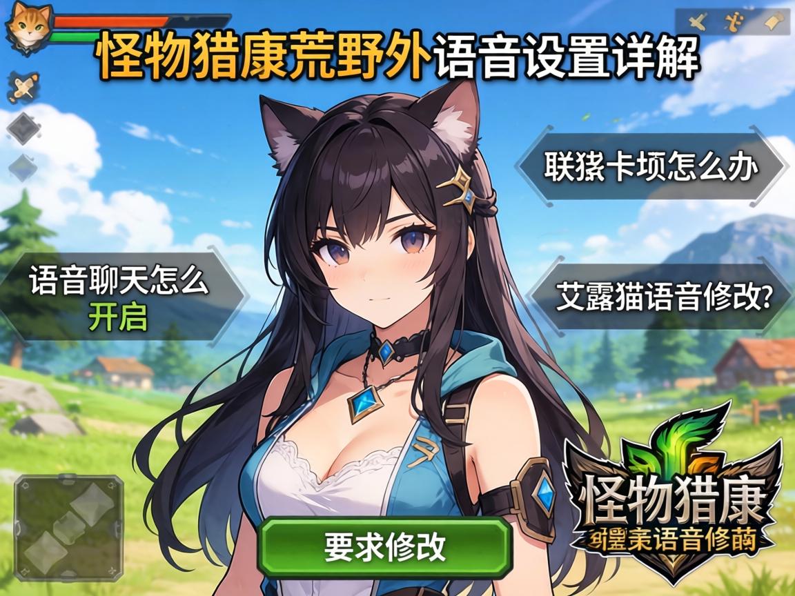 怪物猎人荒野语音设置详解,语音聊天怎么开启,联机卡顿怎么办,艾露猫语音修改 怪物猎人荒野语音设置详解,语音聊天怎么开启,联机卡顿怎么办,艾露猫语音修改