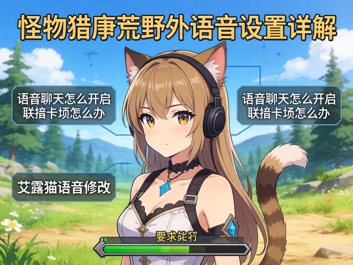 怪物猎人荒野语音设置详解,语音聊天怎么开启,联机卡顿怎么办,艾露猫语音修改 怪物猎人荒野语音设置详解,语音聊天怎么开启,联机卡顿怎么办,艾露猫语音修改