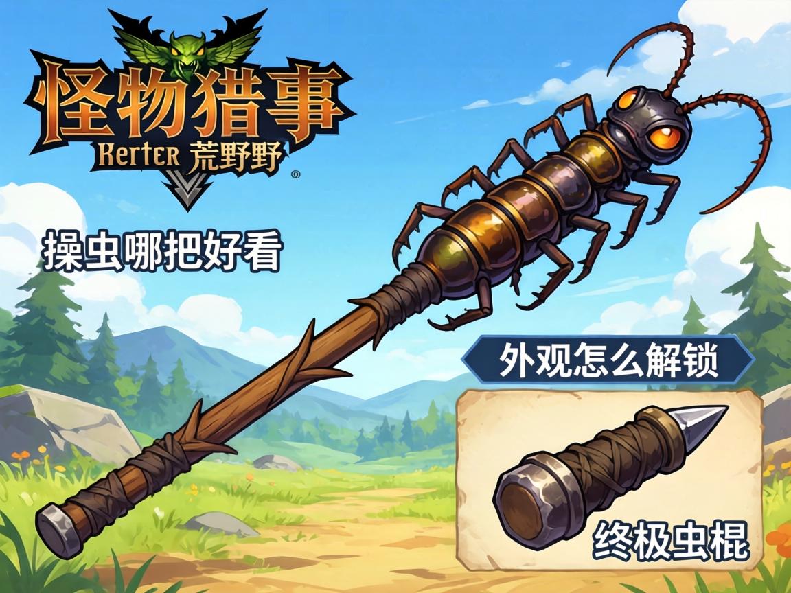 怪物猎人荒野武器外观虫棍,操虫棍哪把好看,外观怎么解锁,终极虫棍是哪把 怪物猎人荒野武器外观虫棍,操虫棍哪把好看,外观怎么解锁,终极虫棍是哪把