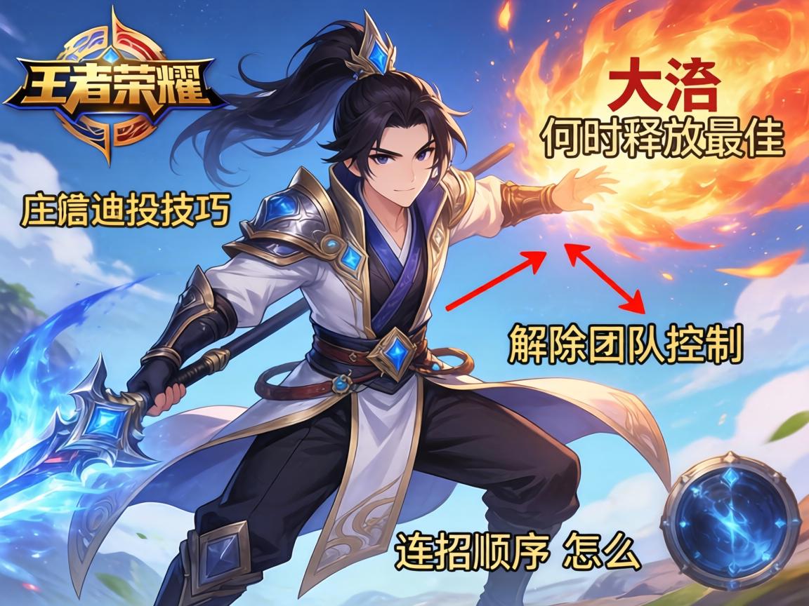 王者荣耀庄周连招技巧,大招何时释放最佳,如何解除团队控制,连招顺序怎么安排 王者荣耀庄周连招技巧,大招何时释放最佳,如何解除团队控制,连招顺序怎么安排