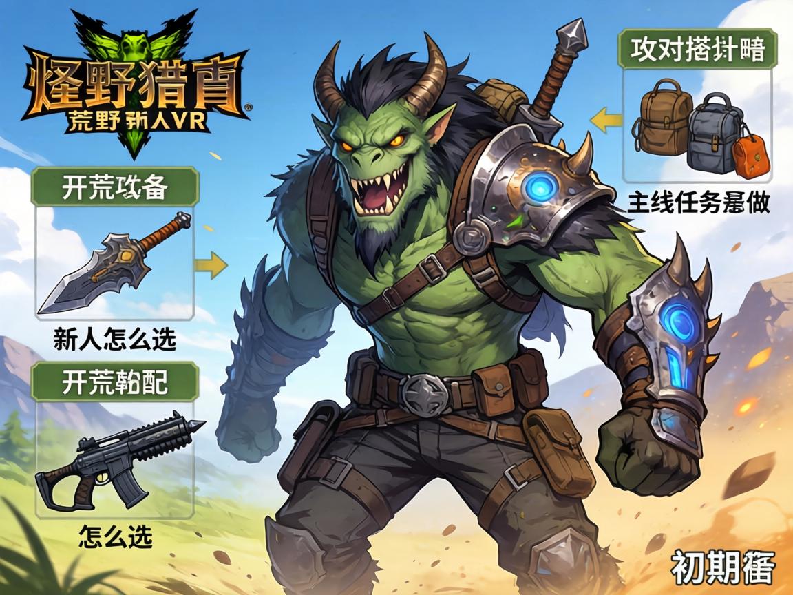 怪物猎人荒野新人攻略,开荒武器怎么选,主线任务怎么做,初期装备怎么搭配 怪物猎人荒野新人攻略,开荒武器怎么选,主线任务怎么做,初期装备怎么搭配