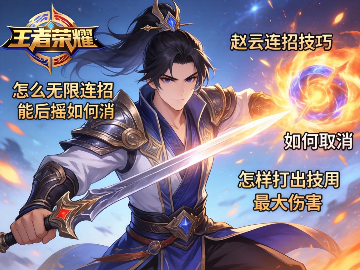 王者荣耀赵云连招技巧,怎么无限连招,技能后摇如何取消,怎样打出最大伤害 王者荣耀赵云连招技巧,怎么无限连招,技能后摇如何取消,怎样打出最大伤害