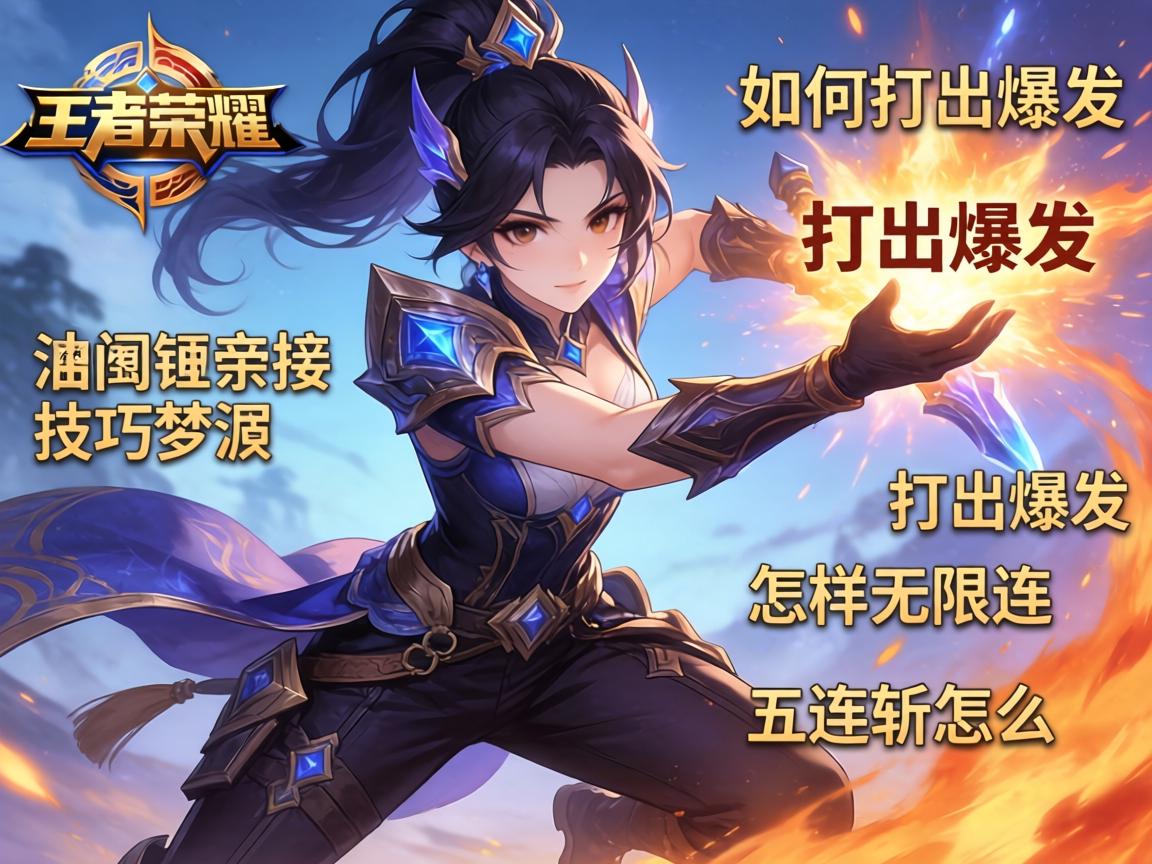 王者荣耀澜连招技巧梦泪,如何打出爆发,怎样无限连,五连斩怎么操作 王者荣耀澜连招技巧梦泪,如何打出爆发,怎样无限连,五连斩怎么操作