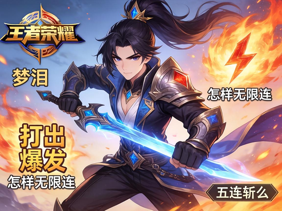 王者荣耀澜连招技巧梦泪,如何打出爆发,怎样无限连,五连斩怎么操作 王者荣耀澜连招技巧梦泪,如何打出爆发,怎样无限连,五连斩怎么操作