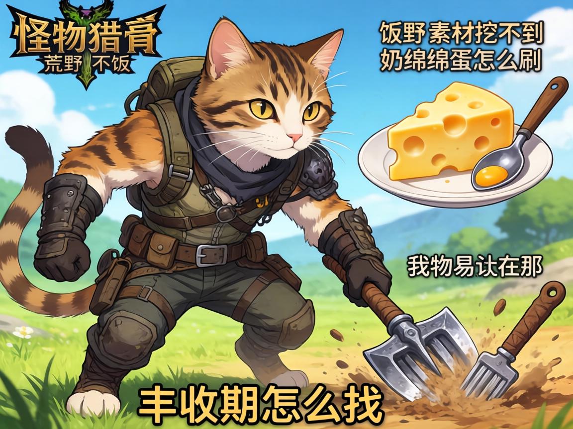 怪物猎人荒野猫饭素材挖不到,奶酪绵绵蛋怎么刷,以物易物在哪,丰收期怎么找 怪物猎人荒野猫饭素材挖不到,奶酪绵绵蛋怎么刷,以物易物在哪,丰收期怎么找