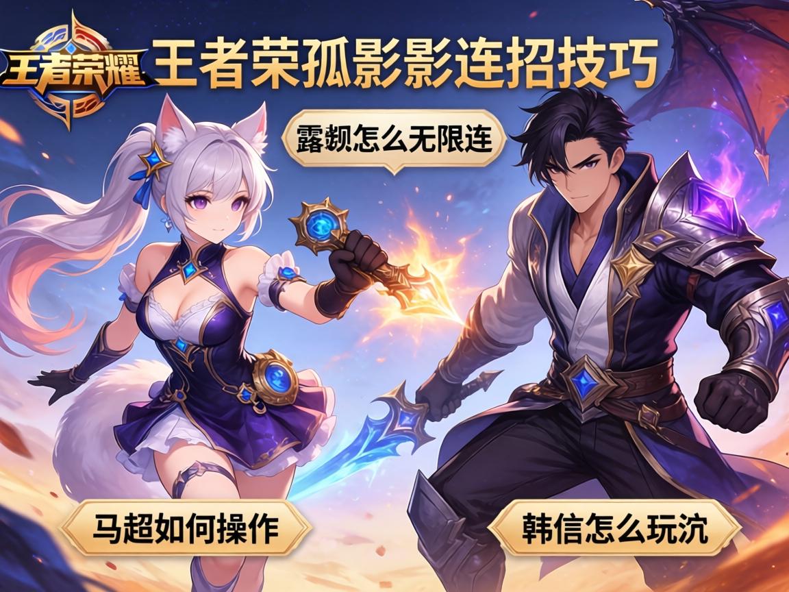 王者荣耀孤影连招技巧,露娜怎么无限连,马超如何操作,韩信怎么玩 王者荣耀孤影连招技巧,露娜怎么无限连,马超如何操作,韩信怎么玩