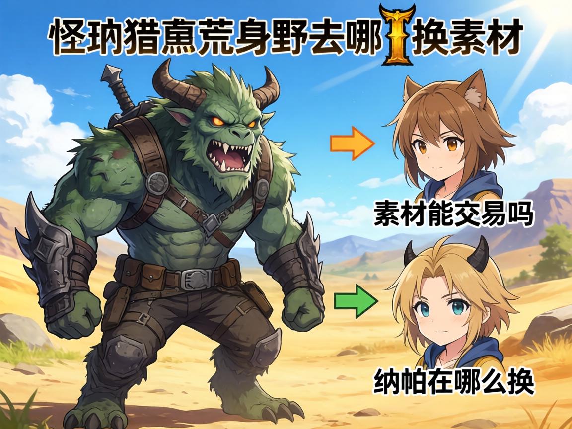 怪物猎人荒野去哪换素材,素材能交易吗,和玩家怎么换,纳帕在哪换 怪物猎人荒野去哪换素材,素材能交易吗,和玩家怎么换,纳帕在哪换