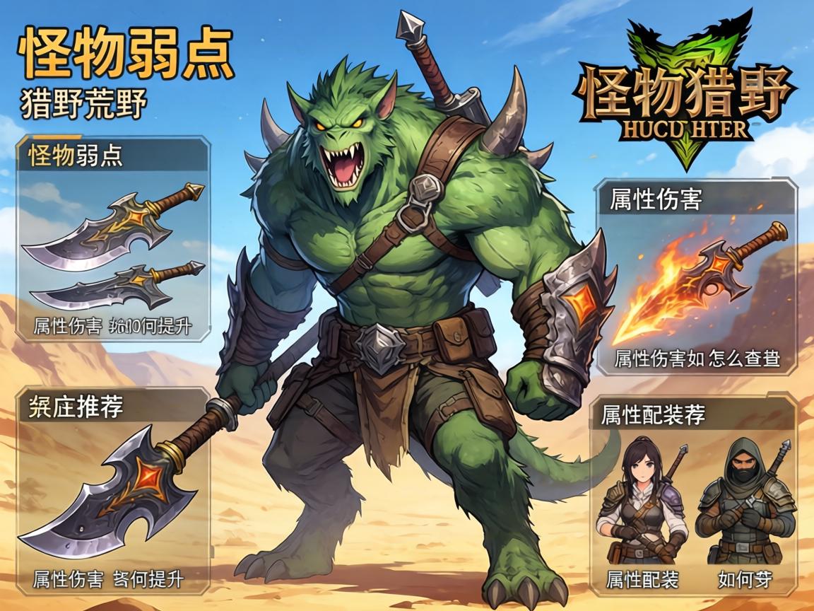 怪物猎人荒野武器属性,怪物弱点属性怎么查,属性伤害如何提升,属性配装推荐 怪物猎人荒野武器属性,怪物弱点属性怎么查,属性伤害如何提升,属性配装推荐