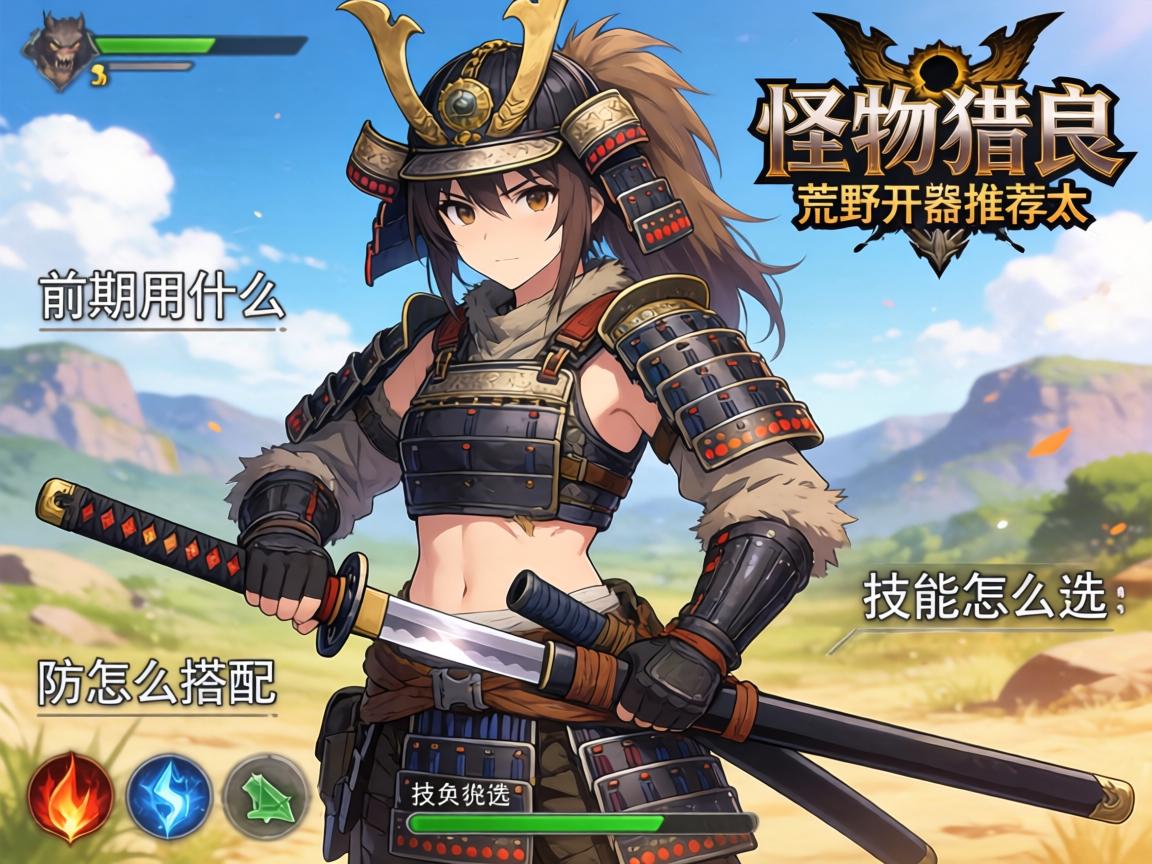 怪物猎人荒野开荒武器推荐太刀,前期用什么武器好,防具怎么搭配,技能怎么选 怪物猎人荒野开荒武器推荐太刀,前期用什么武器好,防具怎么搭配,技能怎么选