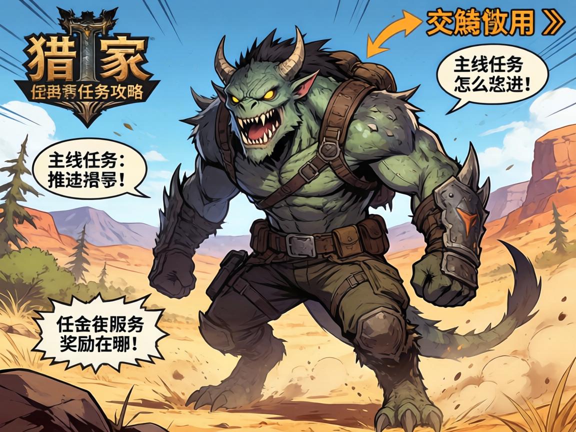 荒野怪物猎人任务攻略,主线任务怎么推进,支线任务奖励在哪,动态环境怎么利用 荒野怪物猎人任务攻略,主线任务怎么推进,支线任务奖励在哪,动态环境怎么利用