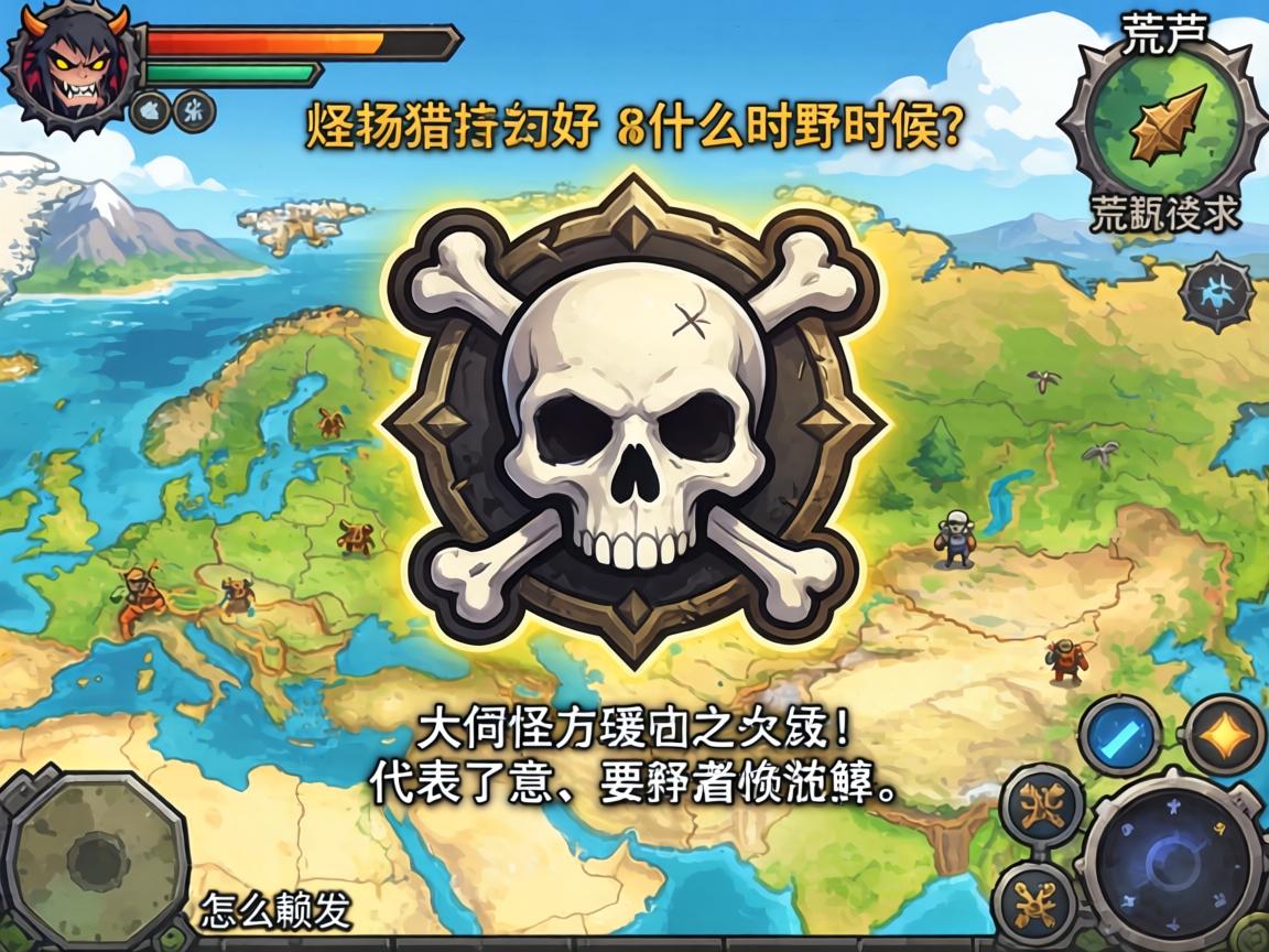 怪物猎人荒野地图上的骷髅标志,骷髅标志什么时候出现,代表什么意思,怎么触发 怪物猎人荒野地图上的骷髅标志,骷髅标志什么时候出现,代表什么意思,怎么触发