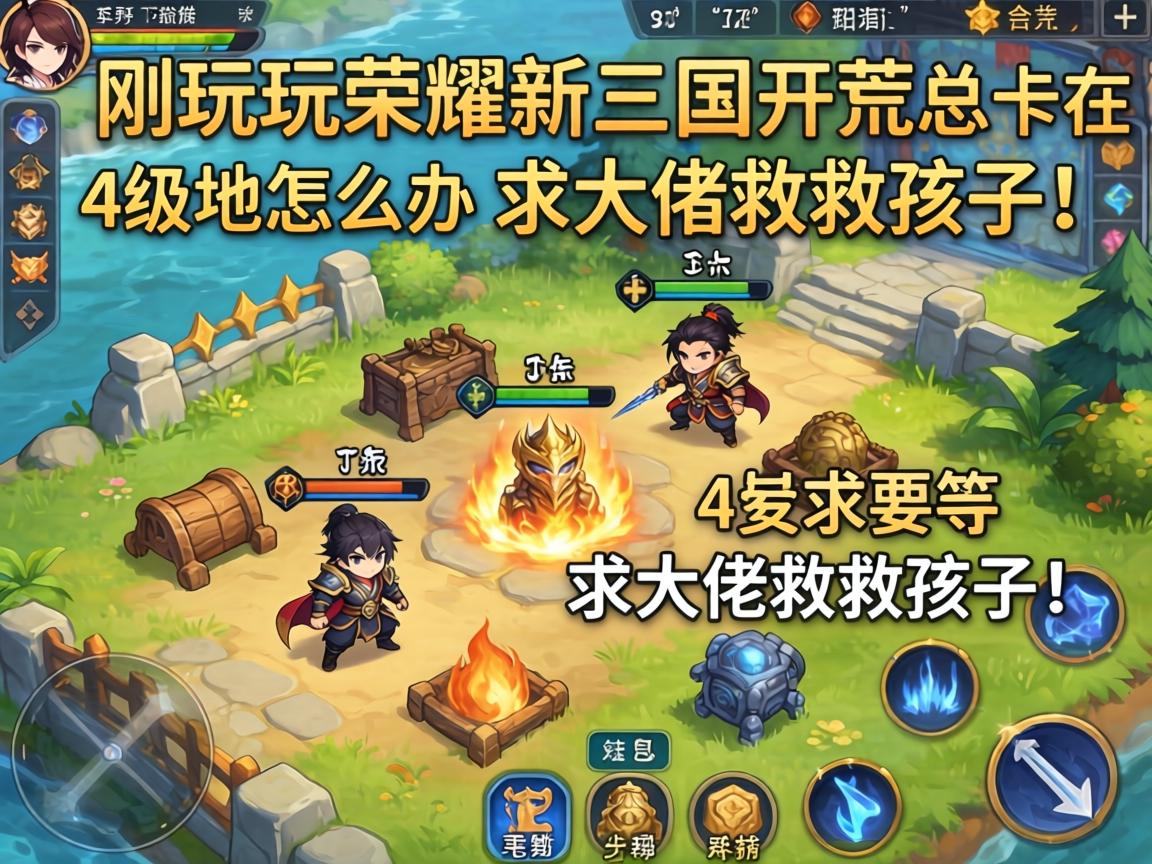 刚玩荣耀新三国,开荒总卡在4级地怎么办?求大佬救救孩子! 刚玩荣耀新三国,开荒总卡在4级地怎么办?求大佬救救孩子!