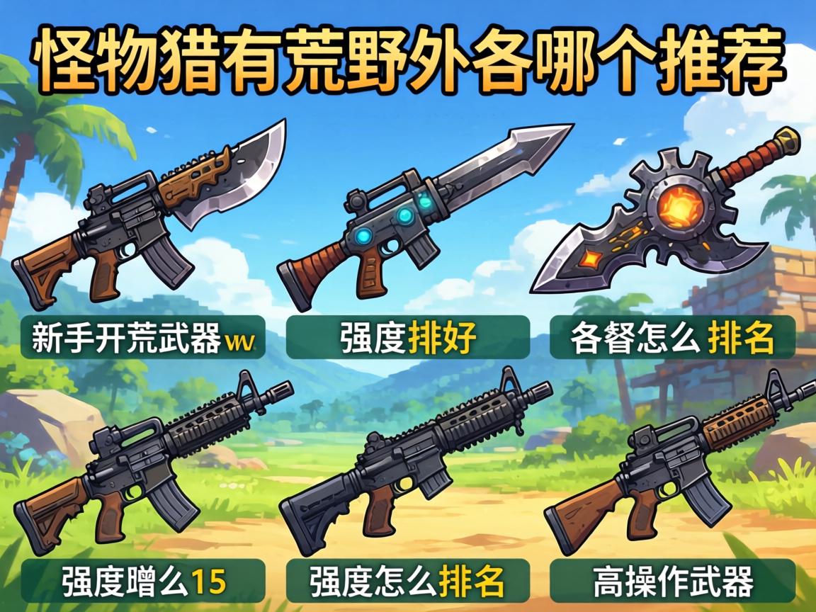 怪物猎人荒野各武器推荐,新手开荒武器哪个好,各武器强度怎么排名,高操作武器有哪些 怪物猎人荒野各武器推荐,新手开荒武器哪个好,各武器强度怎么排名,高操作武器有哪些
