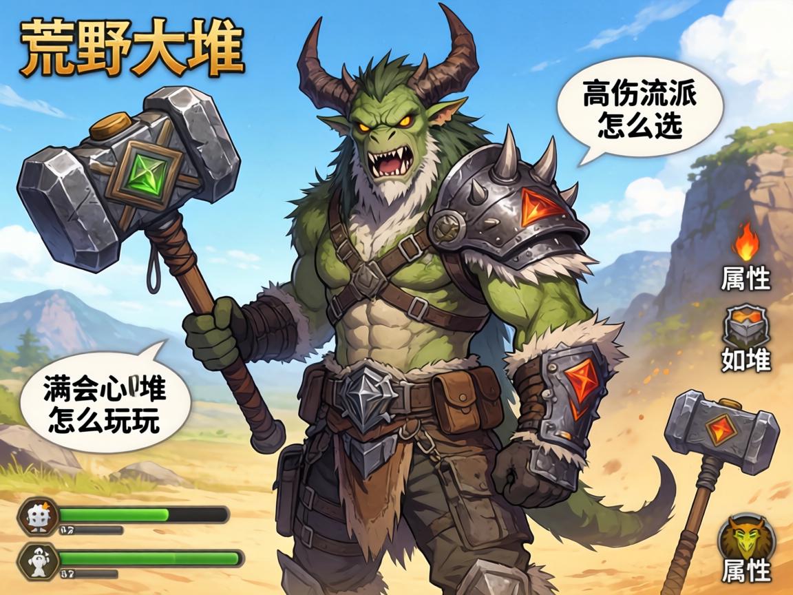 怪物猎人荒野大锤配装,高伤流派怎么选,满会心如何堆,属性锤怎么玩 怪物猎人荒野大锤配装,高伤流派怎么选,满会心如何堆,属性锤怎么玩