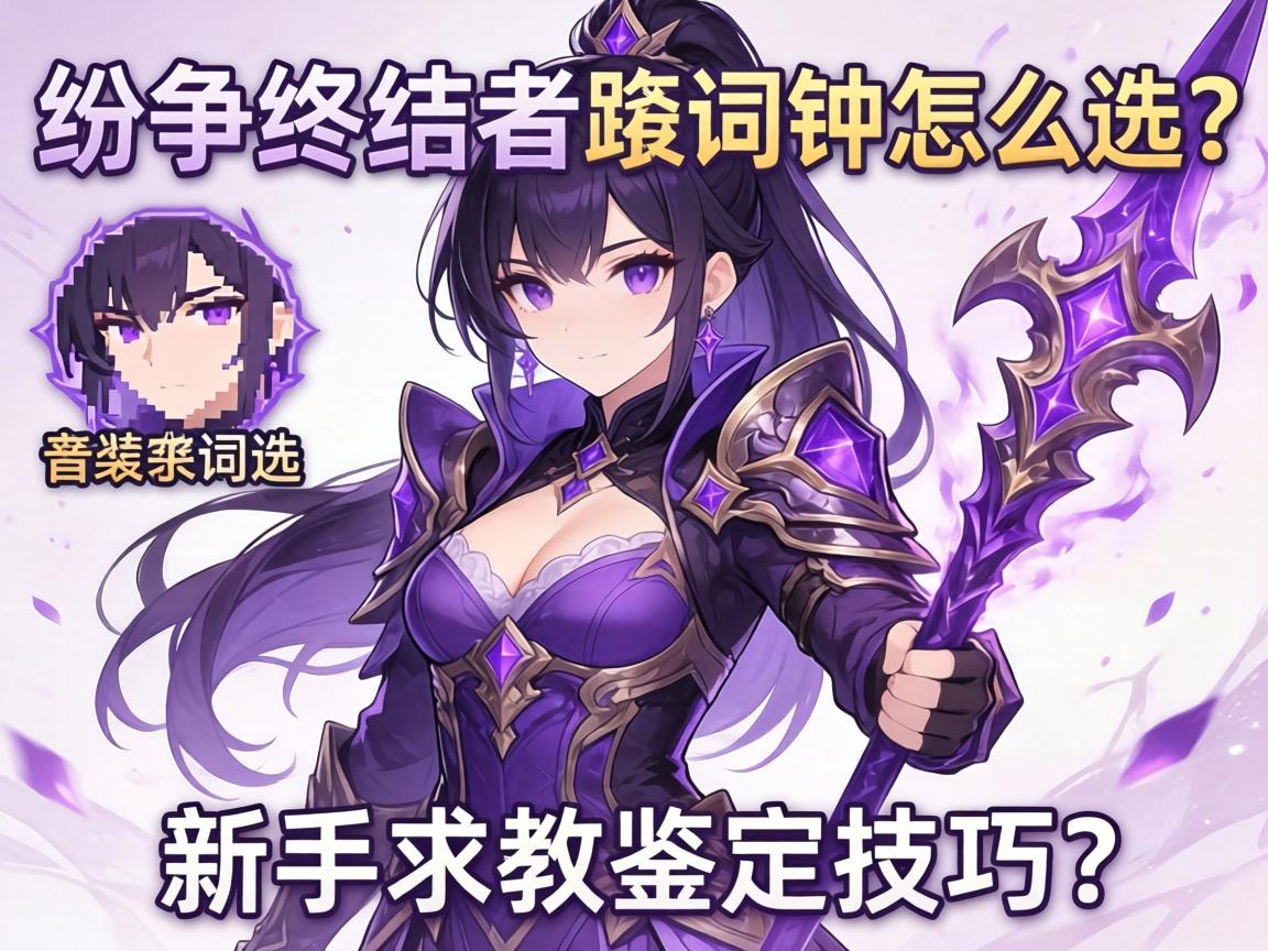 纷争终结者紫装词缀怎么选?新手求教鉴定技巧 纷争终结者紫装词缀怎么选?新手求教鉴定技巧