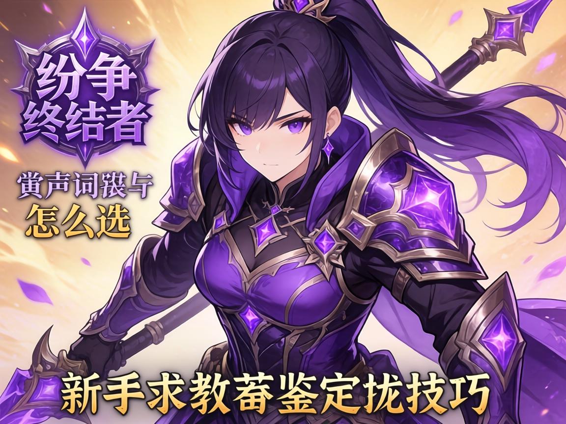 纷争终结者紫装词缀怎么选?新手求教鉴定技巧 纷争终结者紫装词缀怎么选?新手求教鉴定技巧