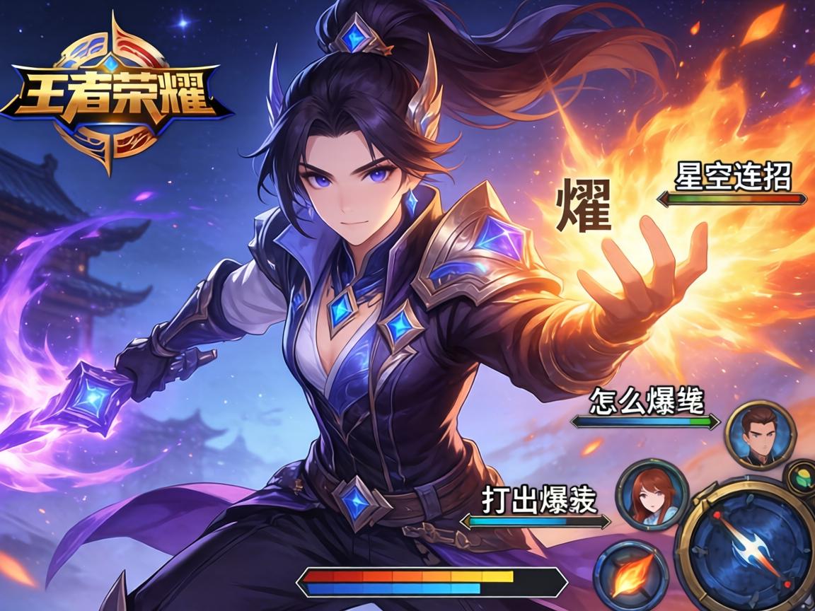 王者荣耀星空连招技巧视频,曜怎么玩,如何打出爆发,连招顺序是什么 王者荣耀星空连招技巧视频,曜怎么玩,如何打出爆发,连招顺序是什么