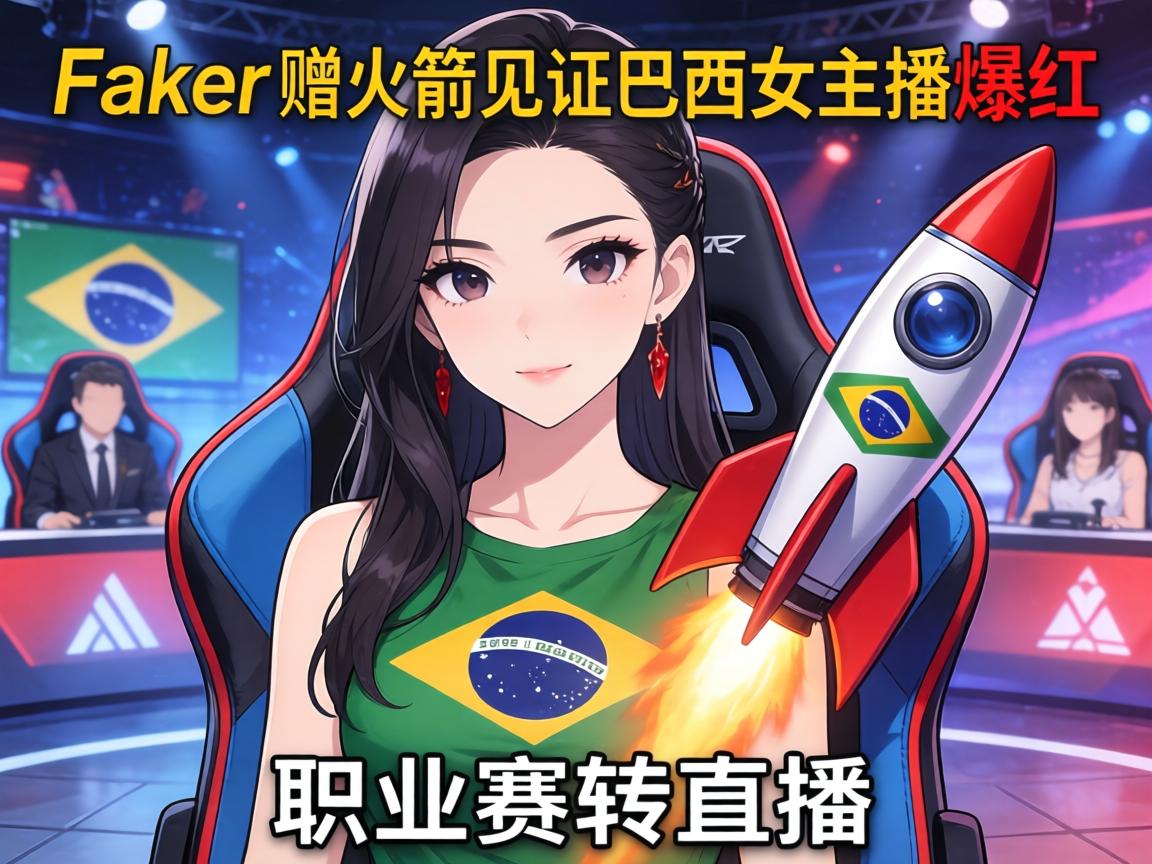 Faker赠火箭见证巴西女主播爆红 职业赛转直播 Faker赠火箭见证巴西女主播爆红 职业赛转直播