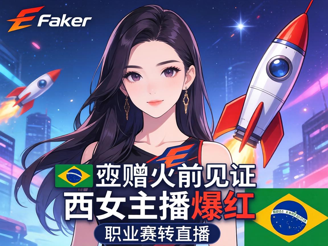 Faker赠火箭见证巴西女主播爆红 职业赛转直播 Faker赠火箭见证巴西女主播爆红 职业赛转直播