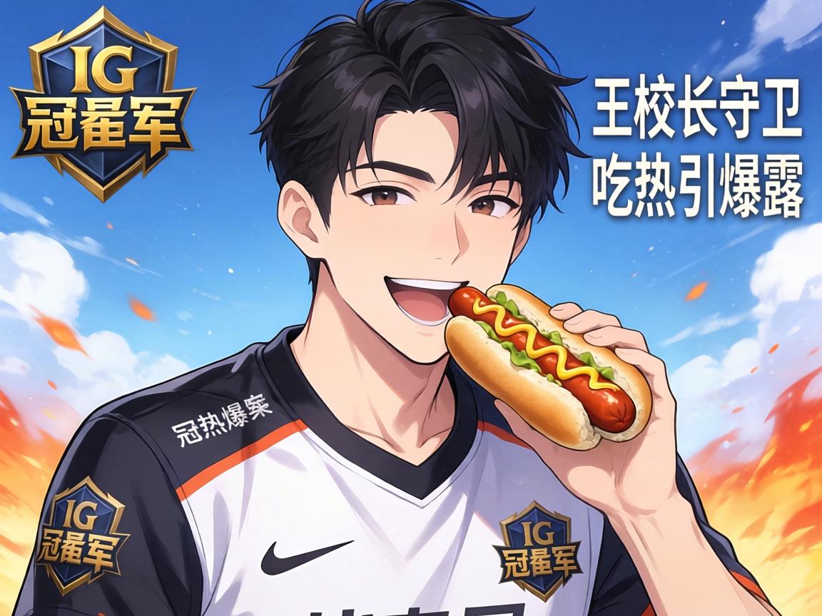 IG冠军皮肤曝光 王校长守卫吃热狗引爆笑 IG冠军皮肤曝光 王校长守卫吃热狗引爆笑