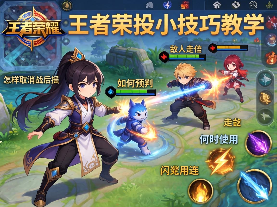 王者荣耀连招小技巧教学丨怎样取消技能后摇,如何预判敌人走位,何时使用闪现连招 王者荣耀连招小技巧教学丨怎样取消技能后摇,如何预判敌人走位,何时使用闪现连招