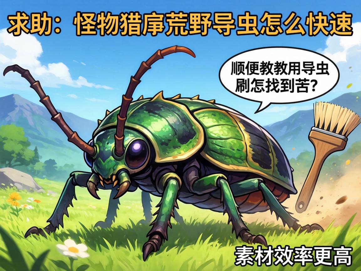 求助!怪物猎人荒野导虫怎么快速找到苦虫?顺便教教怎么用导虫刷素材效率更高 求助!怪物猎人荒野导虫怎么快速找到苦虫?顺便教教怎么用导虫刷素材效率更高